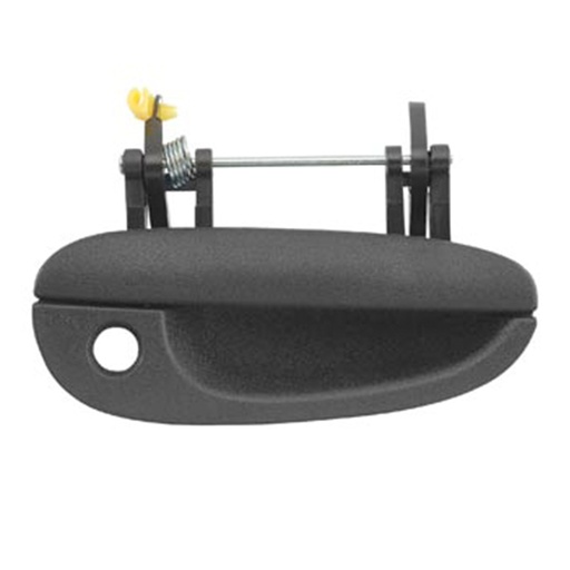 MANIJA EXTERIOR DG NEON 95-99  CON HOYO PARA LLAVE CORRUGADA NEGRA PLASTICO HUSHAN Izquierdo Delantera  