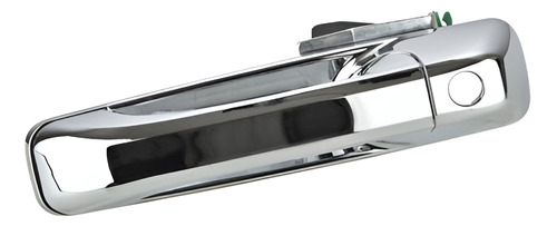 MANIJA EXTERIOR DG RAM 1500/2500/3500 09-18  CON HOYO PARA LLAVE CROMADA PLASTICO HUSHAN Izquierdo Delantera  