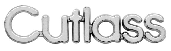 EMBLEMA LETRAS CUTLASS CROMO