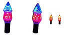 DIRECCIONAL JGO BI 14LED 4 CABLES AZUL/ROJO
