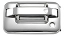 MANIJA EXTERIOR FD LOBO 04-08  LC MARK LT 06-13 C/HOYO P/ LLAVE CROMADA PLASTICO HUSHAN Izquierdo Delantera