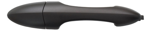 MANIJA EXTERIOR FD FOCUS 00-06  SIN HOYO PARA LLAVE/CONEMPAQUES CORRUGADA NEGRA PLASTICO HUSHAN Derecho/Izquierdo Delantera/Trasera  