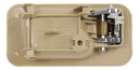 MANIJA INTERIOR HONDA ACCORD 4P SEDAN 90-93  BEIGE/CROMADA PLASTICO HUSHAN Derecho Trasera