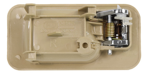 MANIJA INTERIOR HONDA ACCORD 4P SEDAN 90-93  BEIGE/CROMADA PLASTICO HUSHAN Derecho Trasera