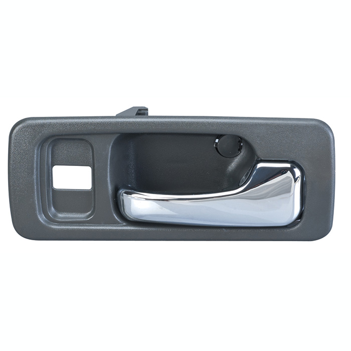 MANIJA INTERIOR HD ACCORD 4P SEDAN 90-93  CON HOYO PARA SEGURO GRIS/CROMO PLASTICO HUSHAN Derecho Delantera  