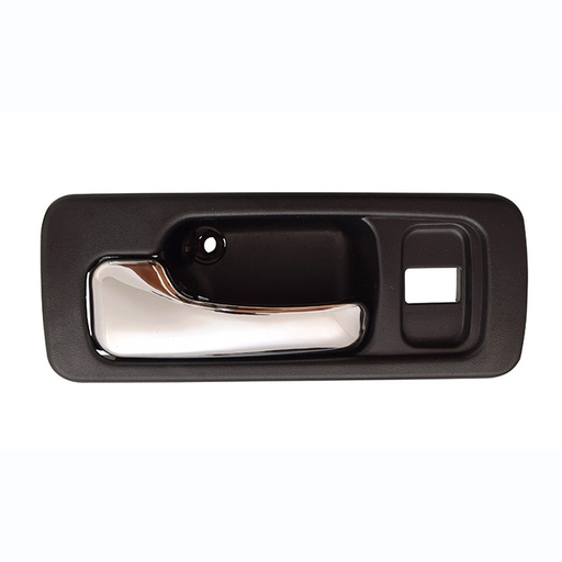 MANIJA INTERIOR HD ACCORD 4P SEDAN 90-93  CON HOYO PARA SEGURO NEGRA/CROMO PLASTICO HUSHAN Izquierdo Delantera  