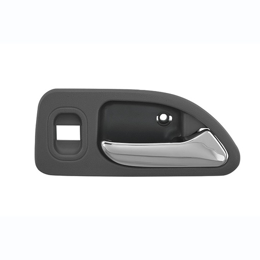 MANIJA INTERIOR HD ACCORD 4P SEDAN 94-97  CON HOYO PARA CRISTAL GRIS OBSCURO/CROMADO PLASTICO HUSHAN Derecho Trasera  