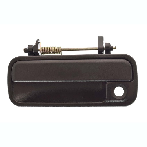 MANIJA EXTERIOR HD ACCORD 2P COUPE / 4P SEDAN 90-93  CON HOYO PARA LLAVE CORRUGADA NEGRA PLASTICO HUSHAN Izquierdo Delantera  