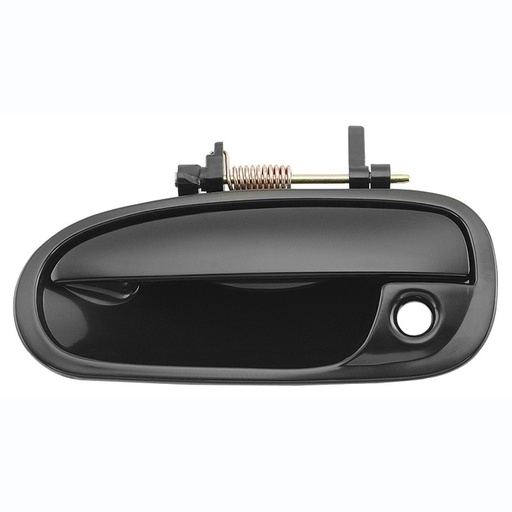 MANIJA EXTERIOR HD CIVIC 2P COUPE / 4P SEDAN 96-00  CON HOYO PARA LLAVE LISA PARA PINTAR NEGRA PLASTICO HUSHAN Izquierdo Delantera  