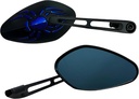 ESPEJO RETROVISOR MOTO UNIVERSAL ARAÑA AZUL