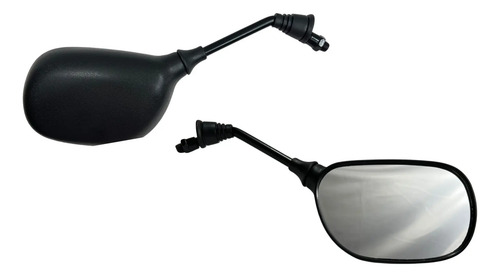 Espejo Retrovisor Moto Negro 10mm YBR125 Express Red
