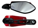 ESPEJO RETROVISOR AJUSTABLE ROJO/NEGRO SOKO PAR
