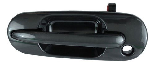 MANIJA EXTERIOR HD CR-V 97-01  CON HOYO PARA LLAVE LISA PARA PINTAR NEGRA PLASTICO HUSHAN Izquierdo Delantera  