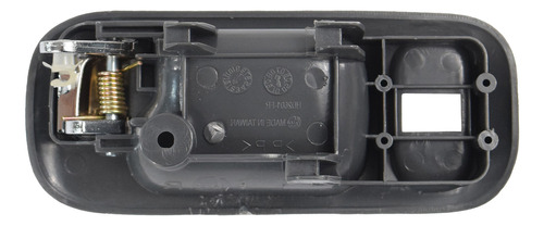 MANIJA INTERIOR HD CR-V 97-01/ODYSSEY 95-98  CON HOYO PARA SEGURO GRIS/CROMO PLASTICO HUSHAN Izquierdo Delantera  