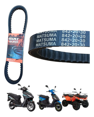 BANDA MOTO 842*20*30 DS125/DS150/WS150/ATV150
