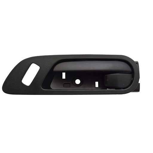 [012-1901-15] MANIJA INTERIOR MZ 3 10-13  CON HOYO PARA SEGURO NEGRO PLASTICO HUSHAN Izquierdo Delantera  