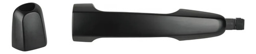 [012-2204-07] MANIJA EXTERIOR MT L200 06-15  LISA PARA PINTAR NEGRA PLASTICO HUSHAN Derecho/Izquierdo Trasera  