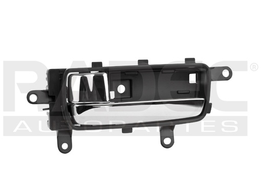 [012-2302-07] MANIJA INTERIOR NS ALTIMA 05-06  NEGRA/CROMO PLASTICO HUSHAN Izquierdo Delantera/Trasera  