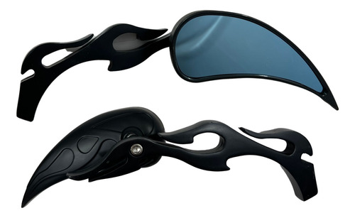 [ESP-4213-0120B] ESPEJO RETROVISOR MOTO IRON RACING HELLFIRE NEGRO