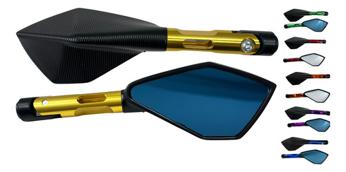 [ENESP-4213-0801D] ESPEJO IRON RACING ITALIA DORADO