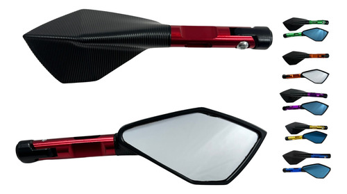 [ENESP-4213-0801R] ESPEJO IRON RACING ITALIA ROJO