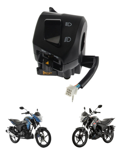 [F04040178] CONJUNTO MANDO IZQUIERDO ORIGINAL ITALIKA  125Z, 125ZH, 125FL, 125FLPL