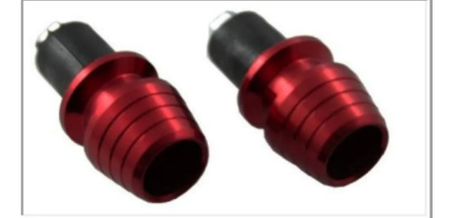 [ENPUN-1107-0704R] CONTRAPESO P/PUÑO JGO ALUMINIO OVALADO ROJO