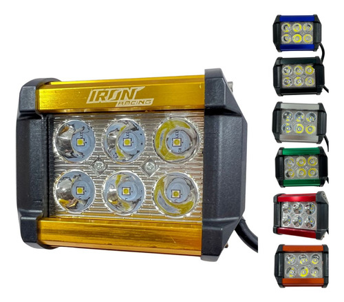 [FOB-3216-1812] FARO AUXILIAR HYPERLED IR-1810 8-80V 18W 1200LM DORADO