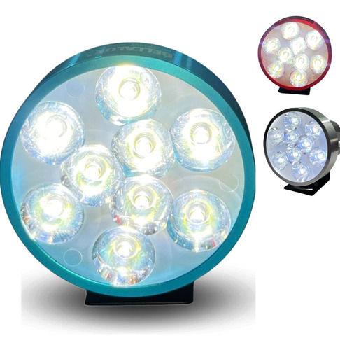[FOB-3216-1575A] FARO AUX LEDS P/MOTO IR1575 8-80V 18W AZUL