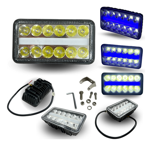 [FOB-3216-1611] FARO AUXILIAR HYPER 12LED OJO ANGEL AZUL 36W 400LM