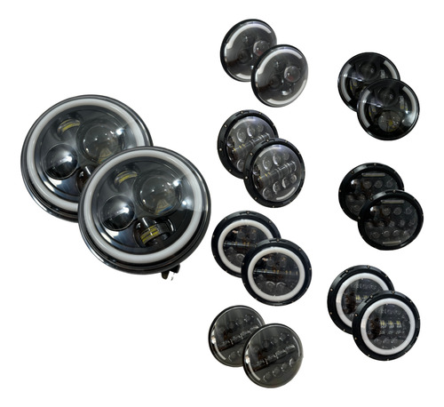 [FOB-3216-9082] FARO JGO 7" DEL. REDONDO LED OJO ANGEL LUPA C0101