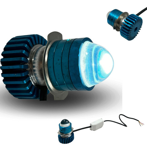 [EN-0320] FOCO PARA MOTO DC 10-95V 10W LUZ BLANCA COMPATIBLE H4  1pz