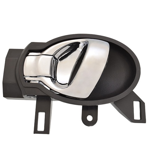 [012-2327-03] MANIJA INTERIOR NS JUKE 11-17/MARCH 12-20/VERSA 12-19/CUBE 09-14/NOTE 14-18  NEGRA/CROMO PLASTICO HUSHAN Izquierdo Delantera/Trasera  