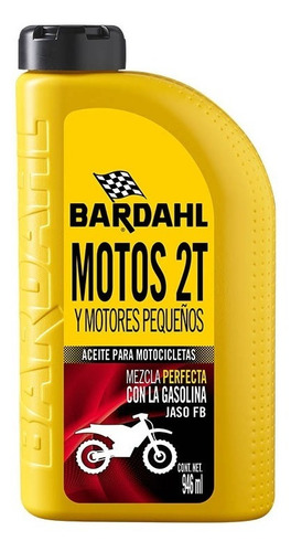 [12601] ACEITE BARDAHL MOTOS 2 TIEMPOS JASO FB 950ML=507022=12351