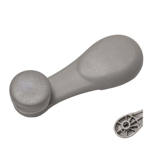 [012-2506-16] MANIJA DE ELEVAR CV MATIZ 04-15/SPARK 11-20/BEAT HATCHBACK/SEDAN 17-20  PERILLA GRIS PLASTICO GRIS HUSHAN    
