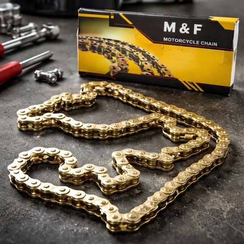 [525HX116LD] CADENA MOTO DORADA 525 REFORZADA 116 ESLABONES
