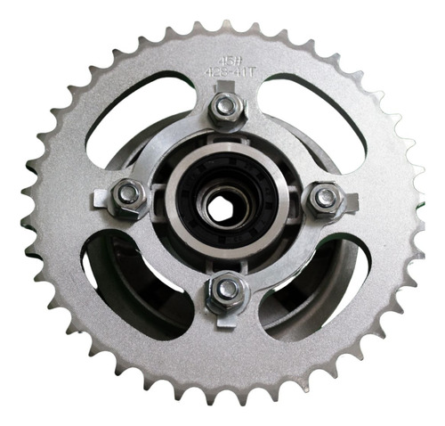 [POR-2415-0515] ENGRANE TRACCION COMPLETO 41T P/ITALIKA 150-Z 13-14 GRIS