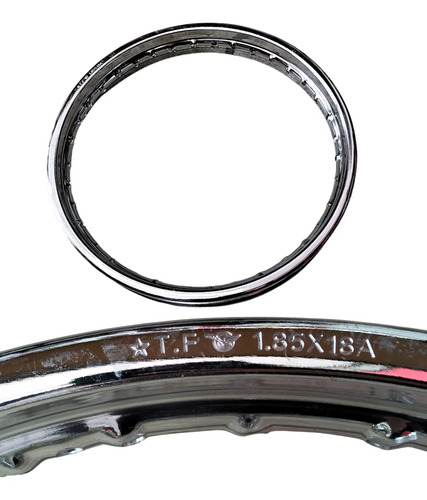 [ENRIM-1512-0008] ARO DE RIN CROMADO ALTA RESISTENCIA 1.85 X 18 36H 9G