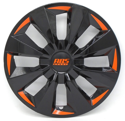 [POLR15-LES0044] TAPON POLVERA RIN 15 ABS SPORT TUNING NEGRO-NARANJA LES0044