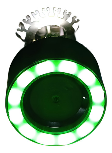 [LM167A] FOCO DE MOTO BRONX HB20 LED CSP BICOLOR BLANCO/VERDE CON VENTILADOR
