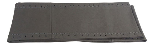 [PI007] FUNDA GRIS DE VOLANTE EN PIEL MEDIANA TEJIDA