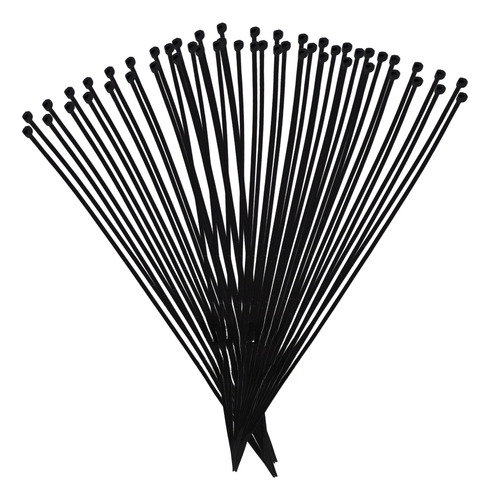 [51533/50] CINCHOS DE PLASTICO NEGRO 15CM X 4MM 50 PZAS