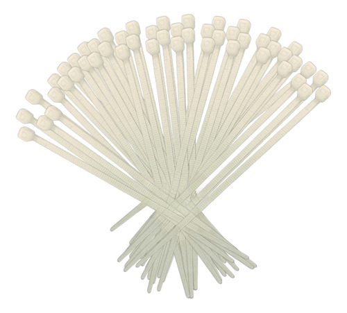 [51532/50] CINCHOS DE PLASTICO BLANCO 10CM X 3MM 50 PZAS