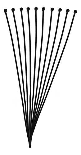 [51534/10] CINCHOS DE PLASTICO NEGRO 18CM X 3.5MM 10 pzas