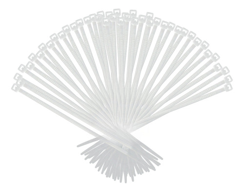 [51536/50] CINCHOS DE PLASTICO BLANCO 37CM X 4MM 50 PZAS