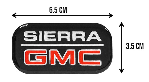 [001-1107-08] LETRAS GMC SIERRA OVALADO ENCAPSULADO