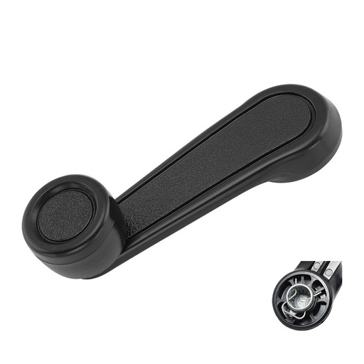 [012-3010-26] MANIJA DE ELEVAR TY HILUX 89-04/COROLLA 89-91  BASE DE ZINC PERILLA NEGRA PLASTICO NEGRO HUSHAN    