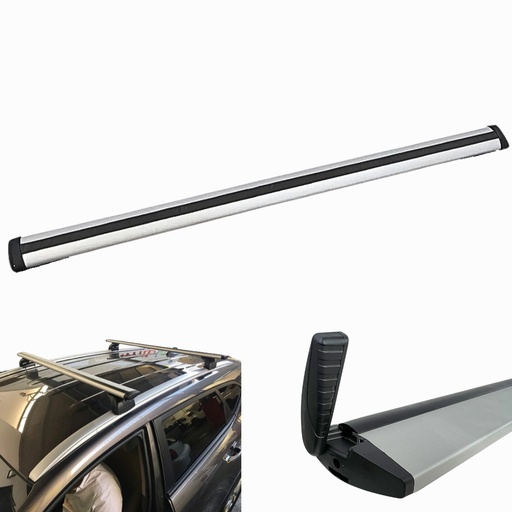 [BAL004AD] Repuesto Barra Porta Equipaje Kia Para Toldo Aluminio 120 Cm - Plateado