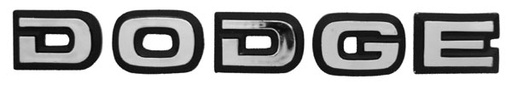 [001-0620-04] LETRAS DODGE FILO NEGRO RAM PU 81-93 CROMO