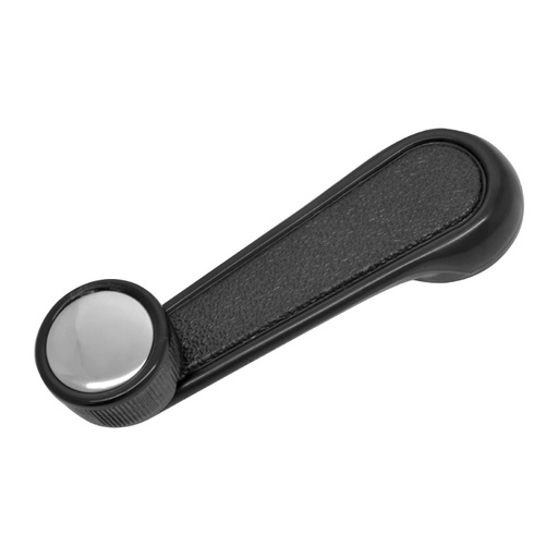 [012-3010-56] MANIJA DE ELEVAR TY HILUX 75-88/T100 93-98/COROLLA 89-91  PERILLA NEGRA/ALUMINIO PLASTICO NEGRO HUSHAN    